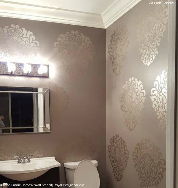 Grand Damask Wall Stencil