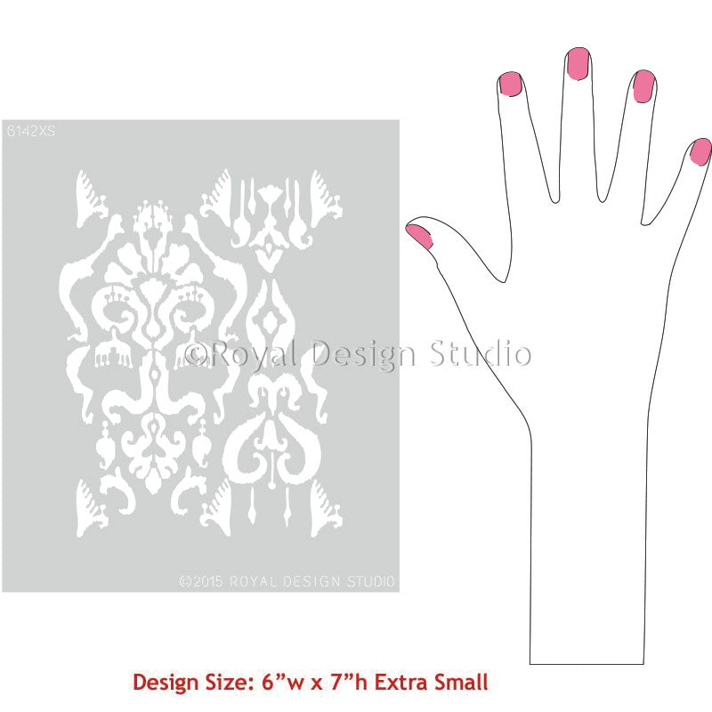 mini craft stencils furniture diy craft designs ikat