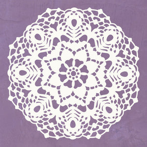 Romantic and Delicate Designs for Decoraing - Lace Doily Pattern Wall Stencils for Painting Wall Art - Royal Design Studio