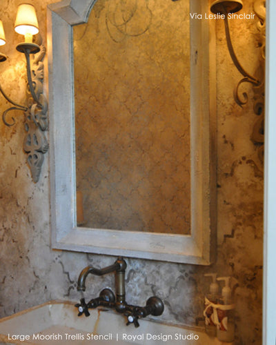 Moroccan Wall Stencils &amp; Floor Stencils for Painting