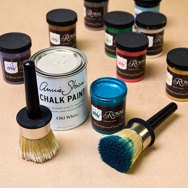 Stencil Brushes & Rollers for Smooth Paint Application