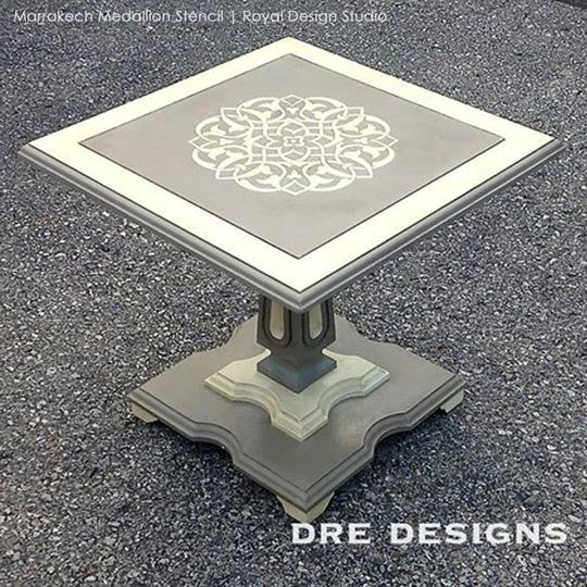 DIY Furniture Painting Stencils - Marrakech Medallion Stencils by Royal Design Studio