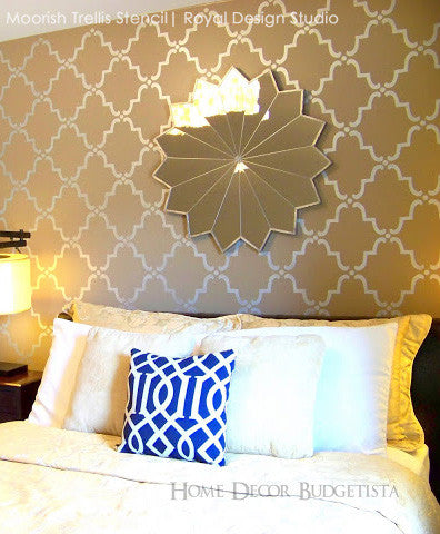 STRUCTURE Geometric Moroccan Pattern Stencil, Home Decorating Pattern Stencil,  Paint Cost Effective Unique DIY Wallpaper 