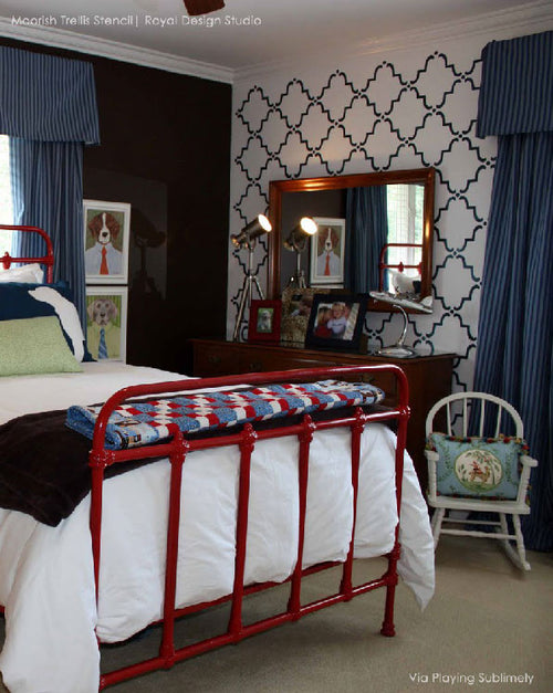 Moroccan Wall Stencils &amp; Floor Stencils for Painting