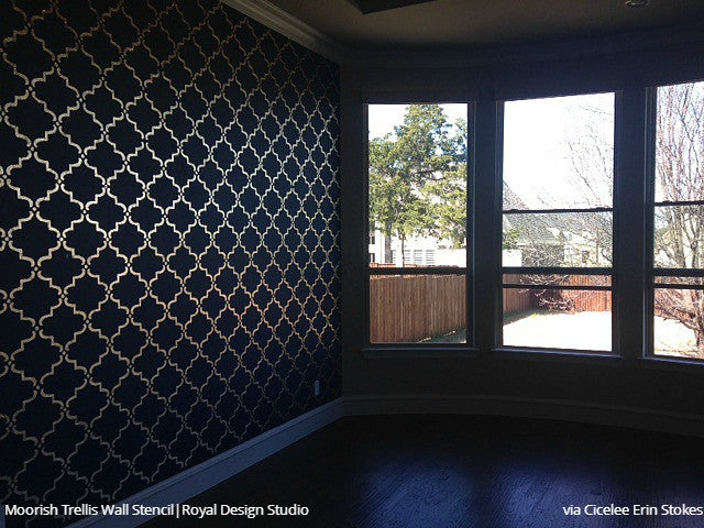 Moorish Trellis Wall Stencil