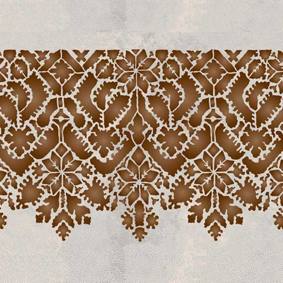 Moroccan Stencils Lace Border 