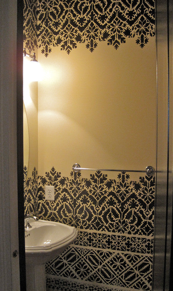 Moroccan Lace Border Stencils 