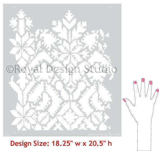 Moroccan Lace Border Stencils designs