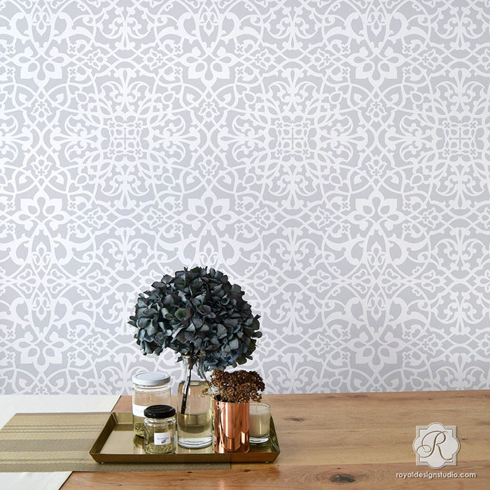 Lace Stencils & Lace Wall Stencils - Painting Walls & DIY Home Decor