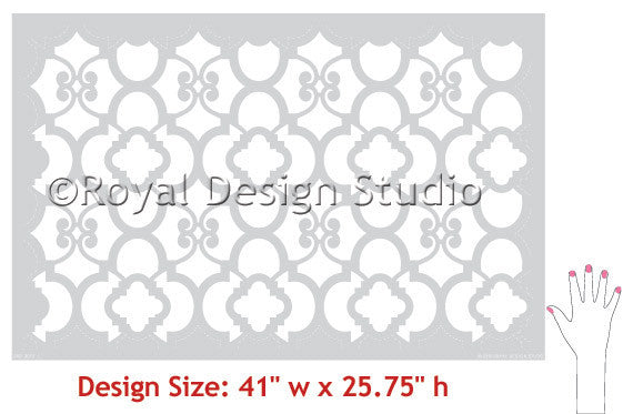 large Moroccan Wall Stencils