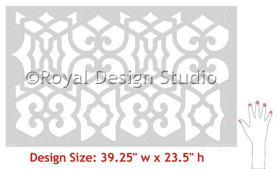 Moroccan Stencils and Wall Stencils by Royal Design Studio
