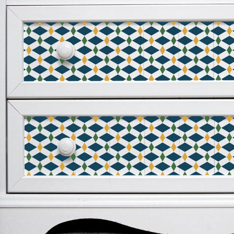 Moroccan Stencils Zelij Diamonds Stencil