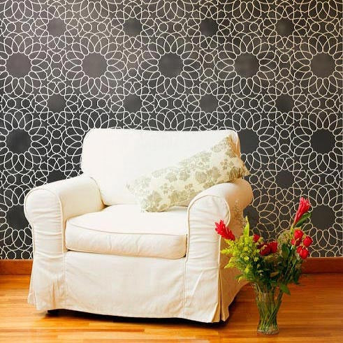 Intricate and Detailed Moroccan Patterns - Zelij Designs Painting with Wall Stencils - Royal Design Studio