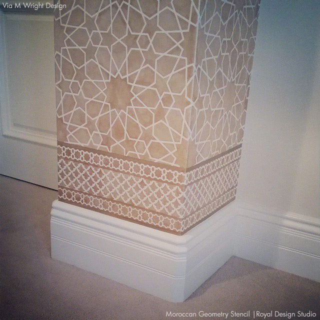 Moroccan Stencils | Moroccan Geometry Stencil – Royal Design Studio ...