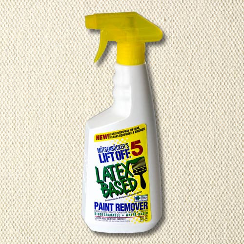 Easy stencil cleanup with latex paint remover