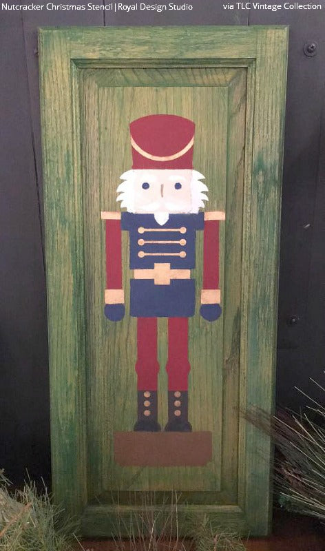 Nutcracker Christmas Stencil