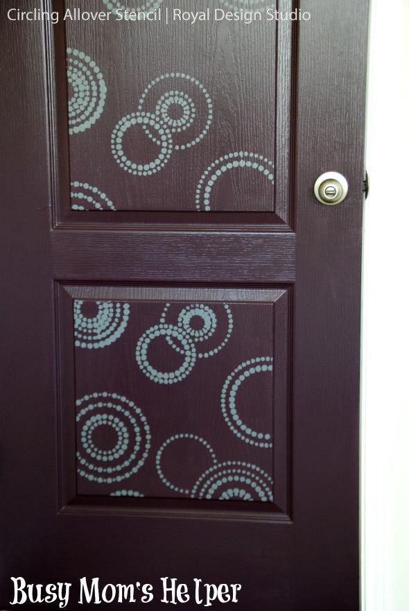 Modern Circle Shapes and Designs - Wall Stencils by Royal Design Studio