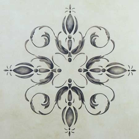 Stencils | Palazzo Centerpiece Ceiling Stencil