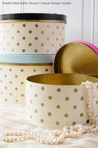 Small Polka Dot Pattern Stencil Perfect for Stenciling Furniture & Crafts