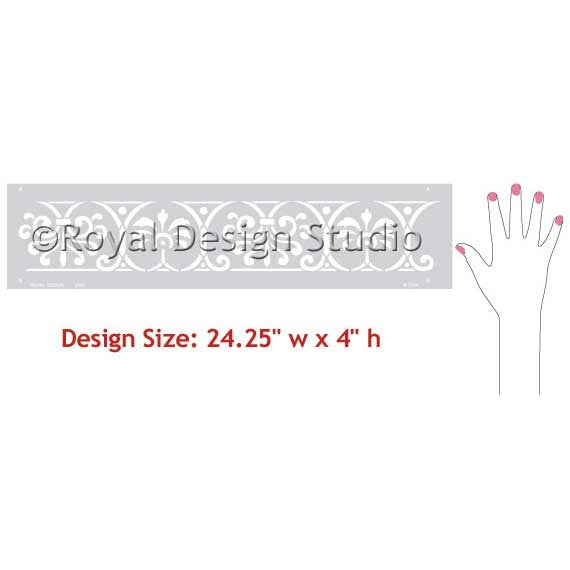 Pompeii Border Stencils designs