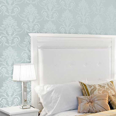 Vase & Pearls Allover Classic and Vinctorian Wall Stencil Designs - Royal Design Studio