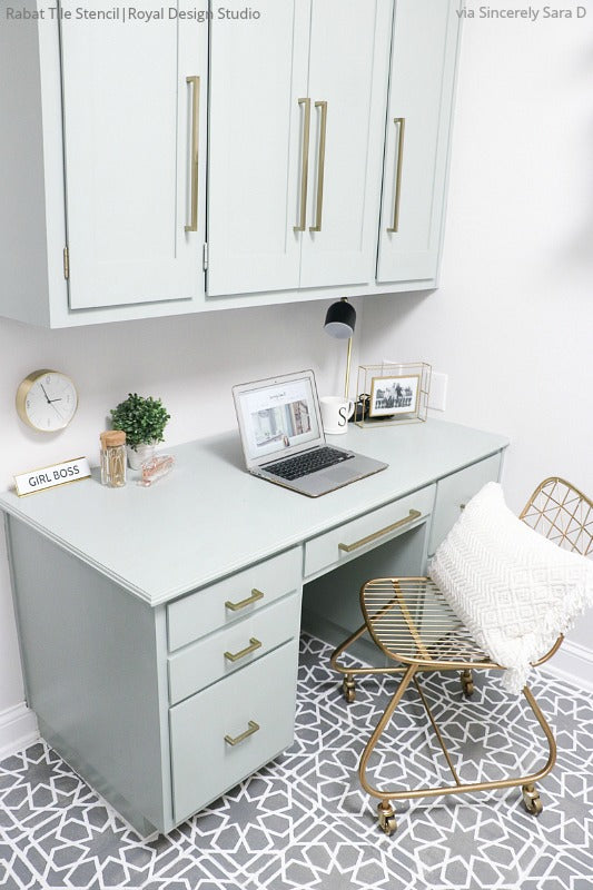 IDEAS ON DECORATING A HOME OFFICE DESK, by Girl Boss Boutique