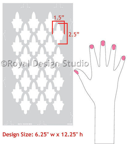 Moroccan Stencils for Painted Furniture Projects - Royal Design Studio