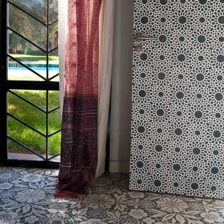 Colorful Stenciled and Painted Door DIY Project with Royal Design Studio Wall stencils