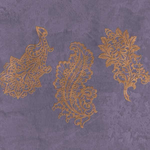 Painted paisley Furniture stencils for patterned home decor