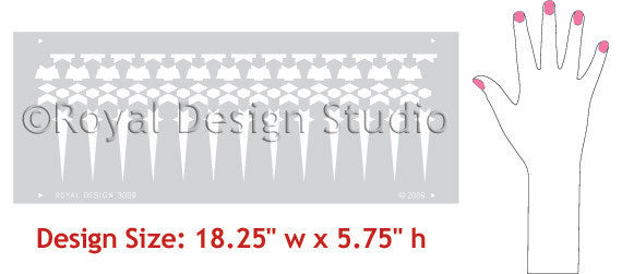 Tray Border Moroccan Stencils designs