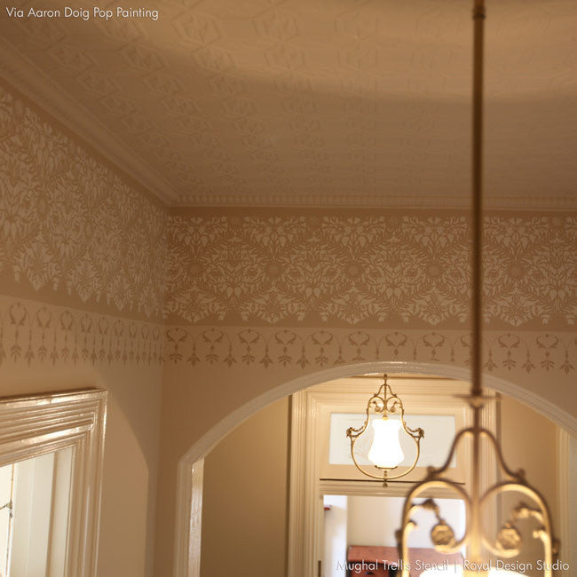 Mughal Trellis Moroccan Wall Stencil