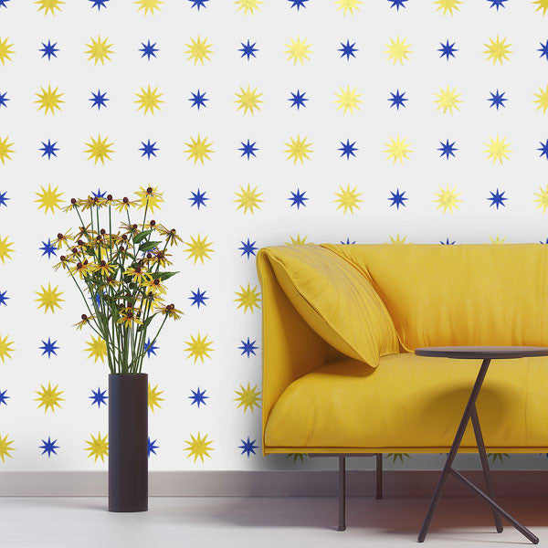 Sunflower, Large WALL STENCIL, Modern Wall Stencils for Painting