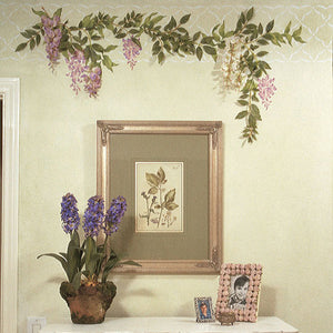 Classic Wall Art Flower Stencils | Wisteria Floral & Vine Stencil