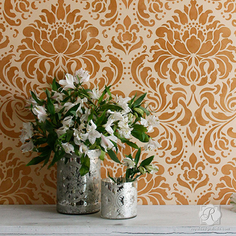 Florentine Damask Wall Stencil