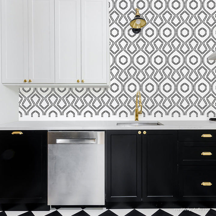 Large Stencils for Painting Art Deco Wall Decor DIY Decorating