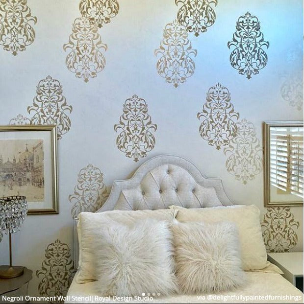 10 Royal Texture Paint Designs for Bedroom Walls