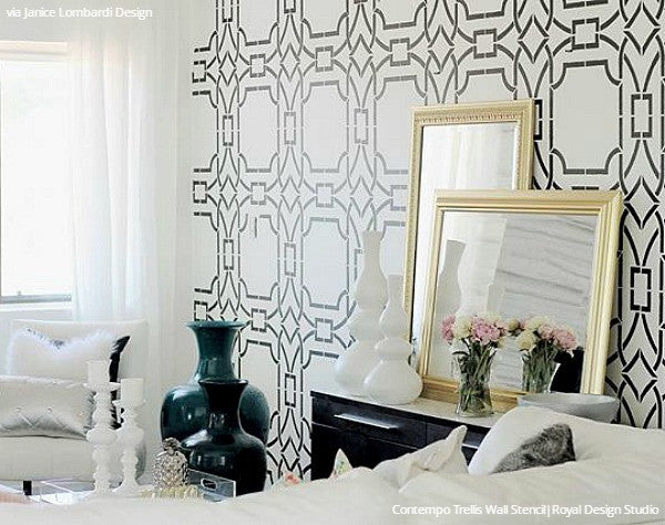 Contempo Trellis Wall Stencil