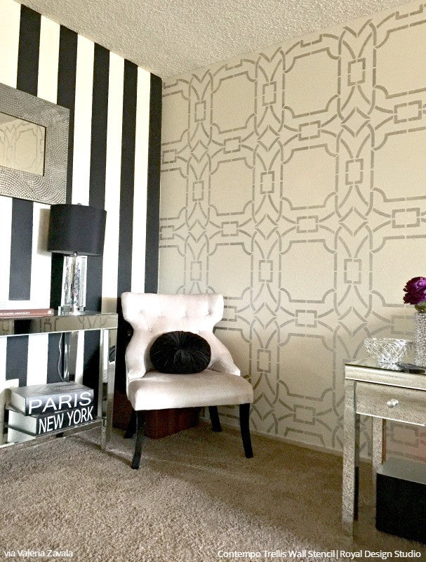 Contempo Trellis Wall Stencil