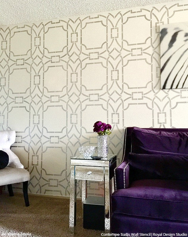 Contempo Trellis Wall Stencil