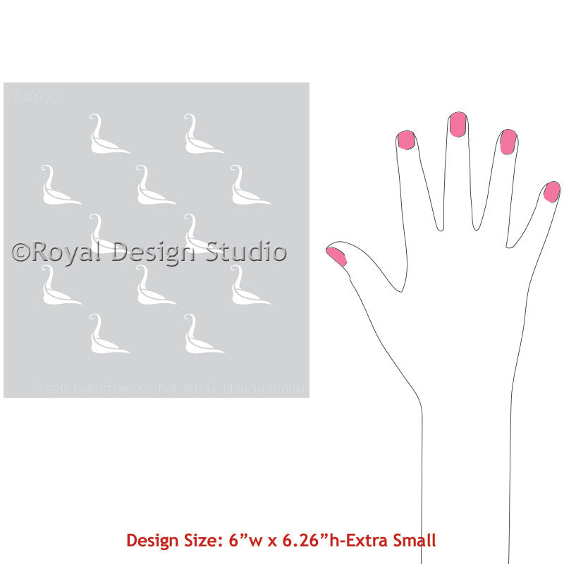 DIY Projects with Craft Stencils - Bird Stencil for Cute Gift Ideas, Handmade Gifts, and More! Royal Design Studio