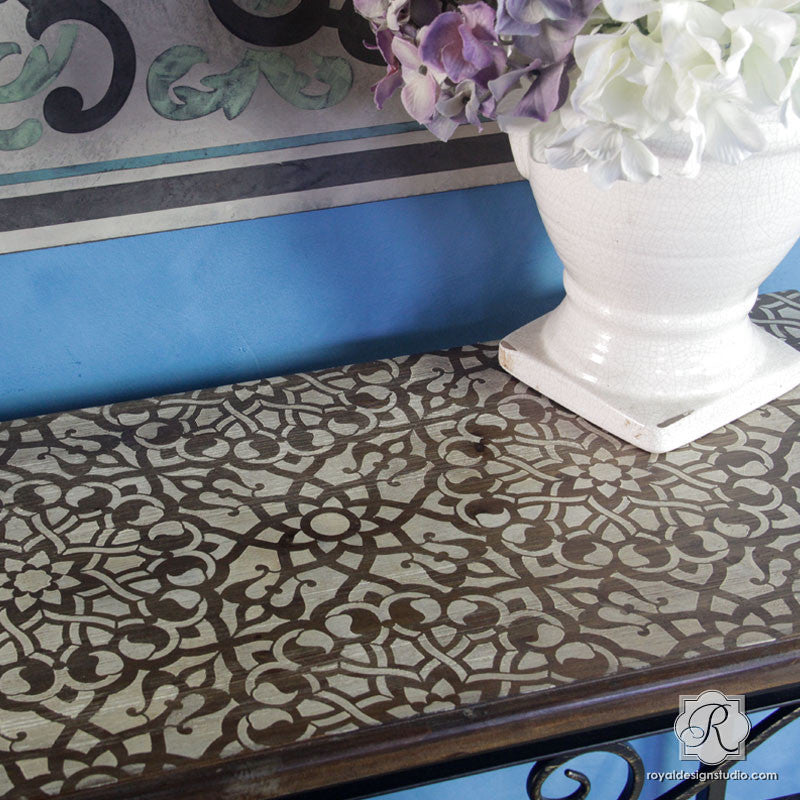 Moroccan Stencils | Moroccan Geometry Stencil – Royal Design Studio ...