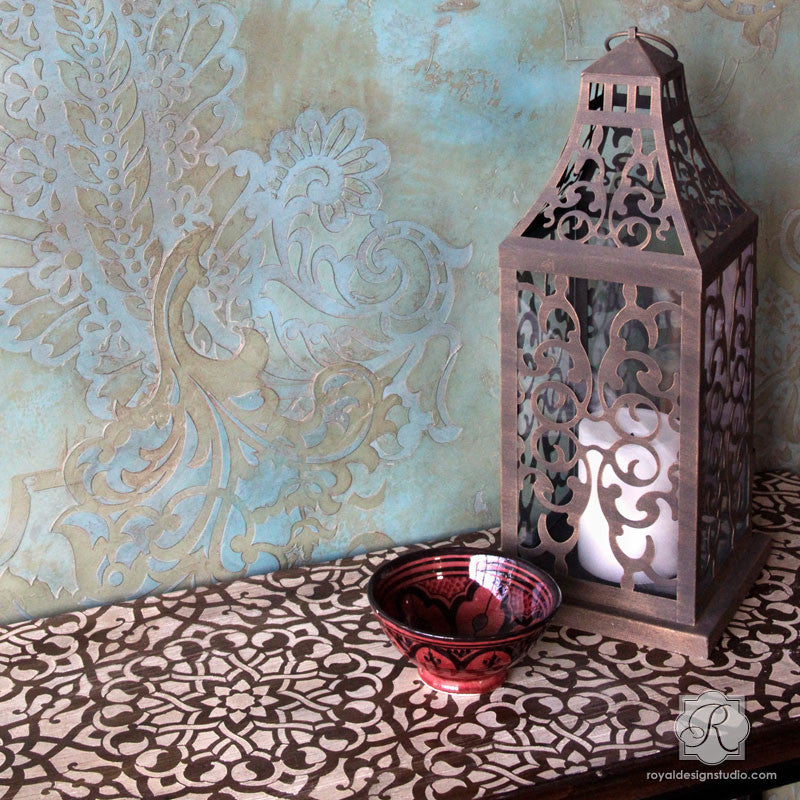 Moroccan Stencils | Moroccan Geometry Stencil – Royal Design Studio ...