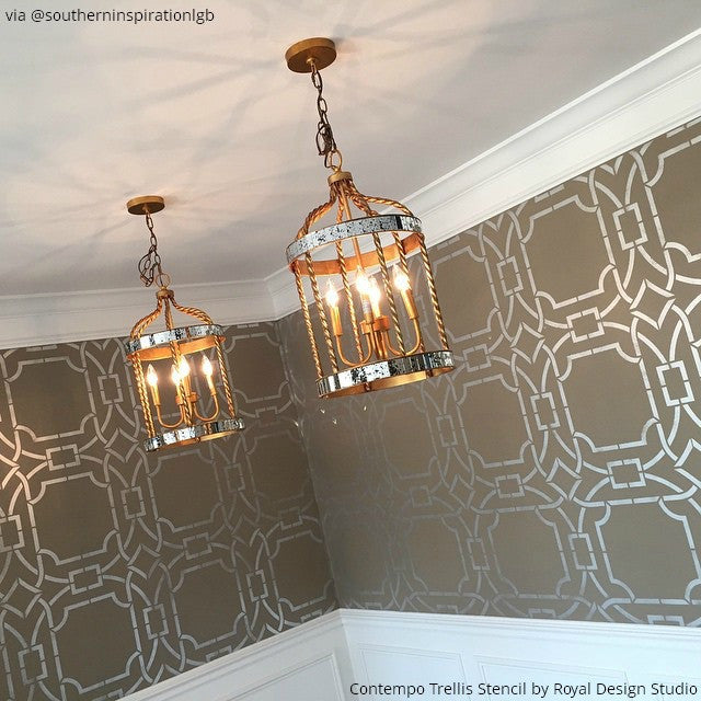 Contempo Trellis Wall Stencil