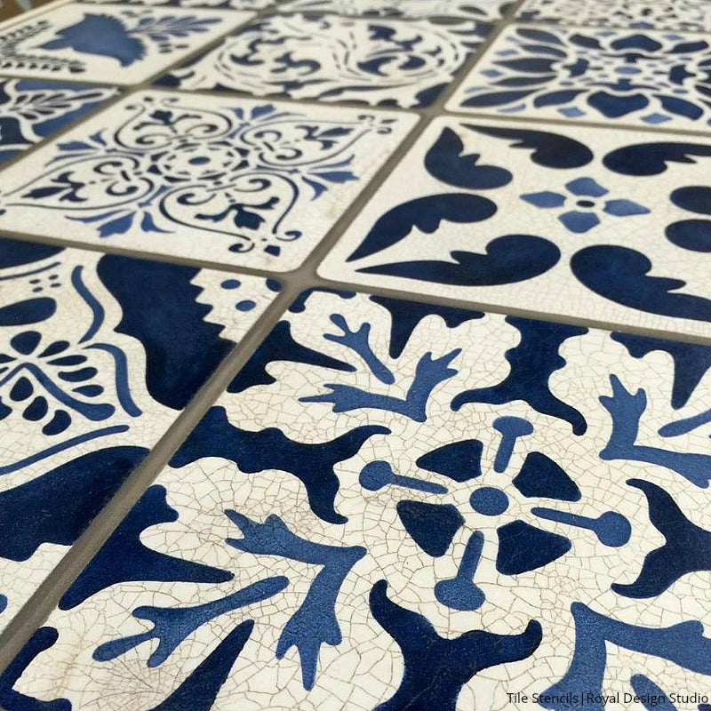 Talavera Tiles Wall & Furniture Stencils