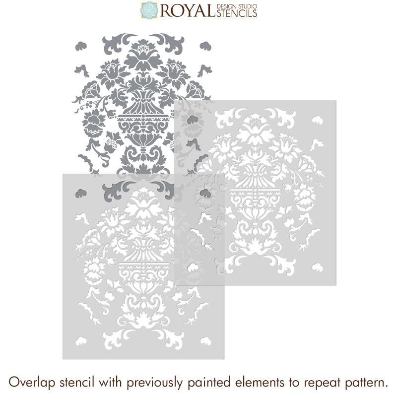 Encantada Damask Stencil