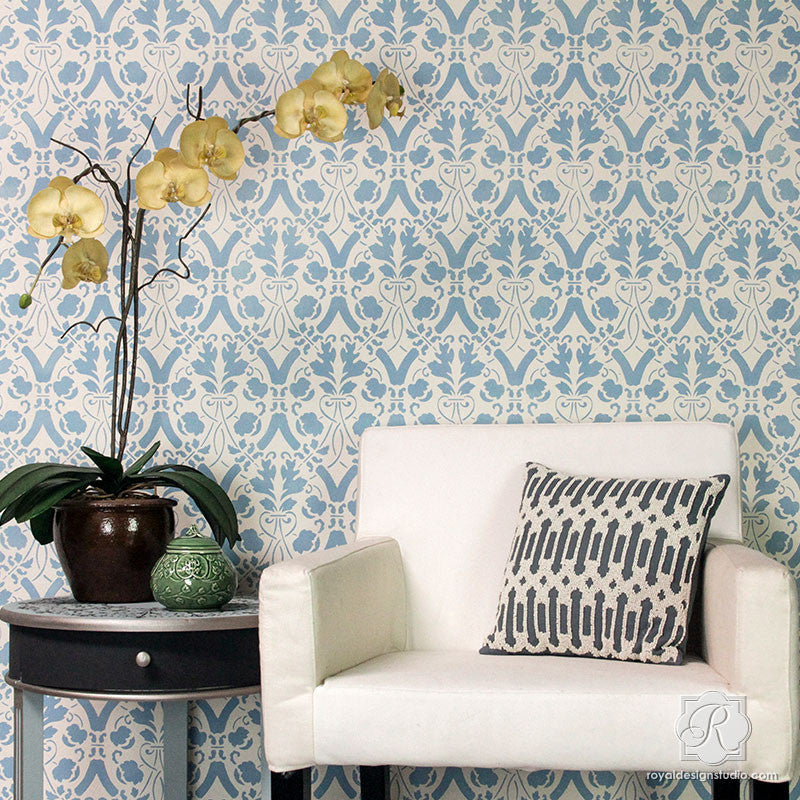 Entwined Trellis Wall Stencil