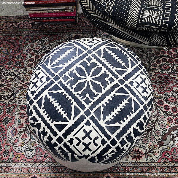 Fez Blanket Moroccan Stencil