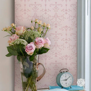 Paint a Dresser, Table, or Cabinet with Italian Style - Classic Furniture Stencils - Royal Design Studio