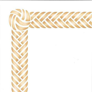 Classic Woven Braided Border and Knot Furniture Stencils - Royal Design Studio