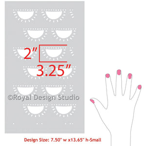 DIY Project Ideas using Modern Stencils and Sun Design for Kids Decor - Royal Design Studio
